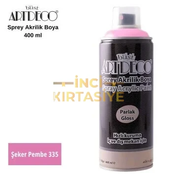 ARTDECO AKRİLİK SPREY BOYA 400ML ŞEKER PEMBE 335