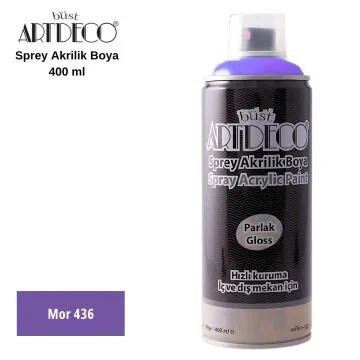 ARTDECO AKRİLİK SPREY BOYA 400ML MOR 436