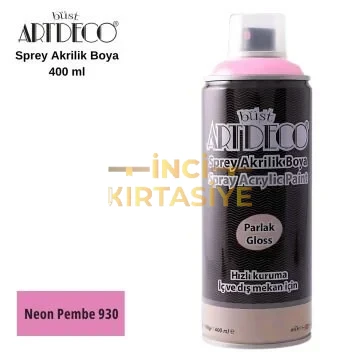 ARTDECO AKRİLİK SPREY BOYA 400ML NEON PEMBE 930