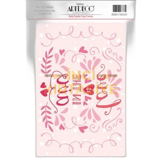 ARTDECO KOLAY TRANSFER 17X25CM DESEN NO:43