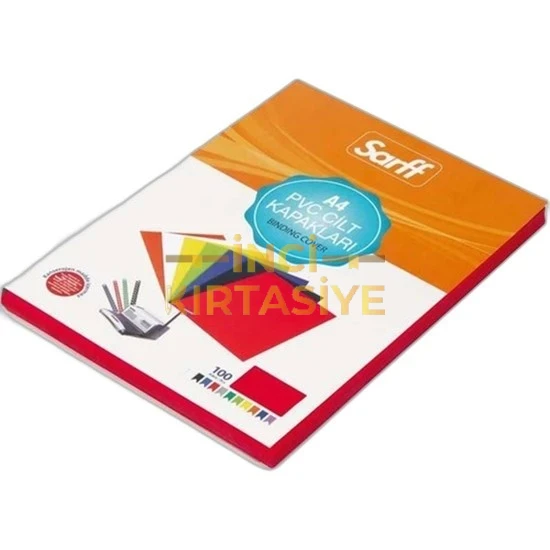 SARFF PVC A4 CİLT KAPAĞI KIRMIZI