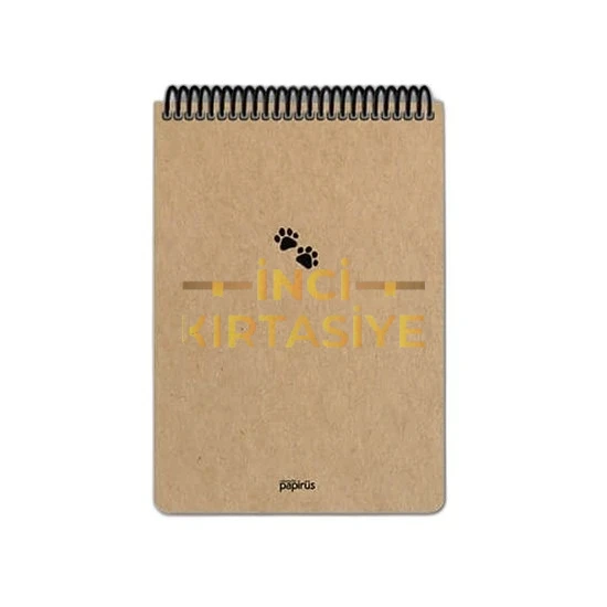 PAPİRÜS  KRAFT BLOKNOT 17 X 24 ÇİZGİLİ BLOKNOT