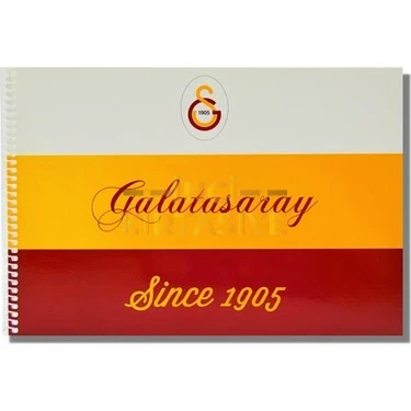 GALATASARAY SPİRALLİ KARTON KAPAK 17X24CM 15 YAPRAK RESİM DEFTERİ
