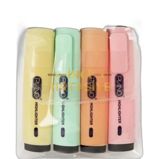 PİANO 4LÜ PASTEL RENKLERDE İŞARETLEME KALEMİ