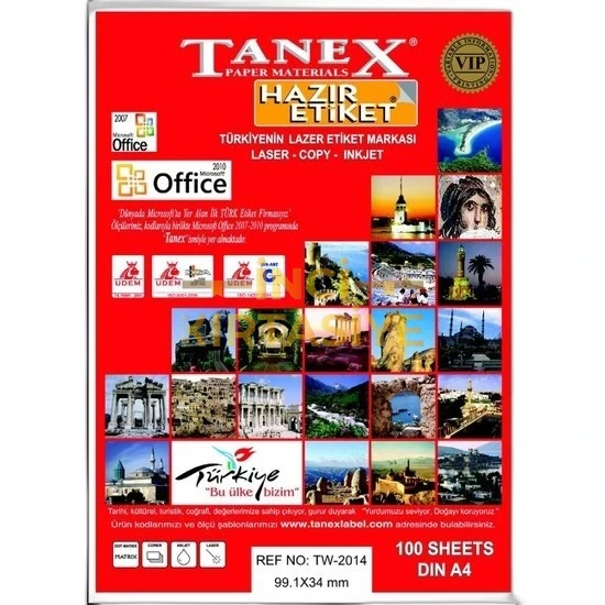 TANEX 2016 LAZER ETİKET