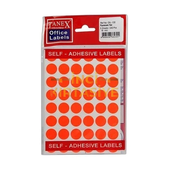 TANEX OFC-130 MİX COLOR OFİS ETİKETİ