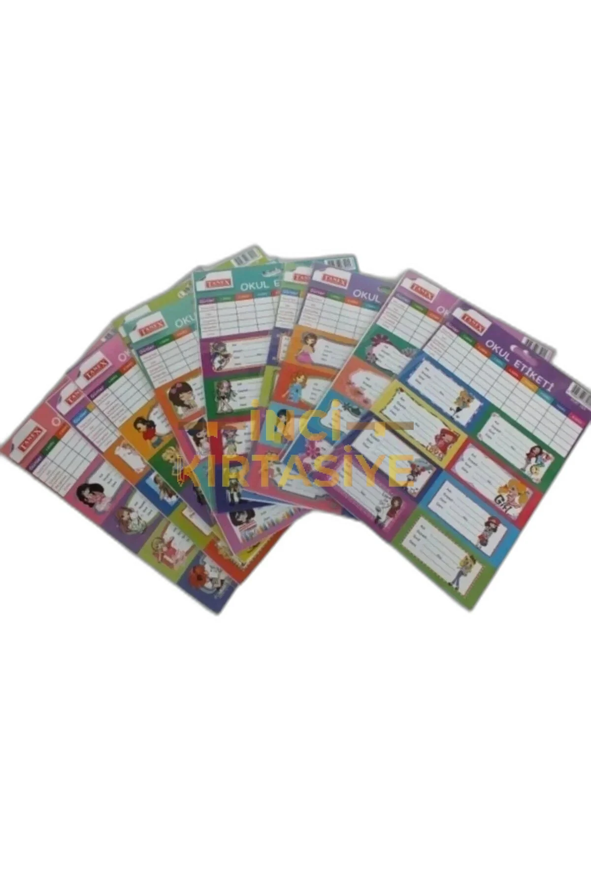 TANEX OKUL ETİKETİ DERS PROGRAMLI 3 DERS KIZ