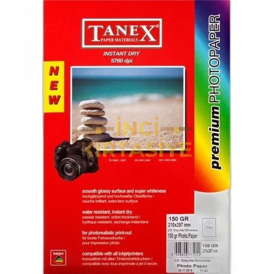 TANEX 150 GR A4 FOTOĞRAF KAĞIDI 25 AD.