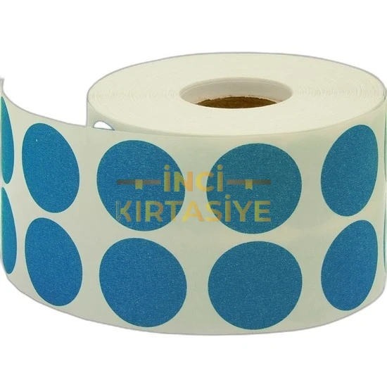 TANEX 20MM MAVİ NOKTA ETİKET 2500Lİ