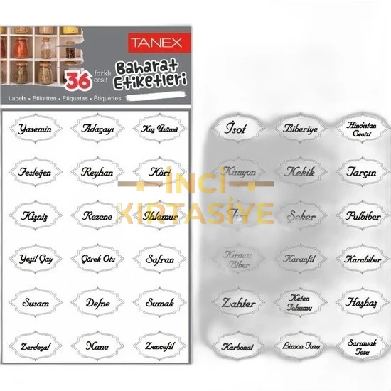 TANEX MTC-603 BAHARAT PP ŞEFFAF STİCKER 3 2 AD.