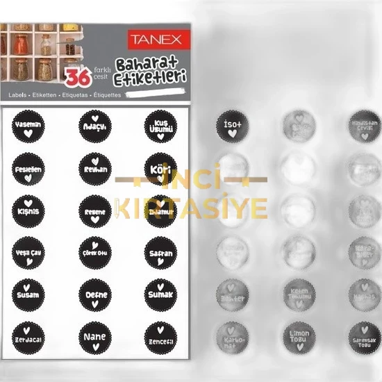 TANEX MTC-606 BAHARAT PP ŞEFFAF STİCKER 6 2 AD.