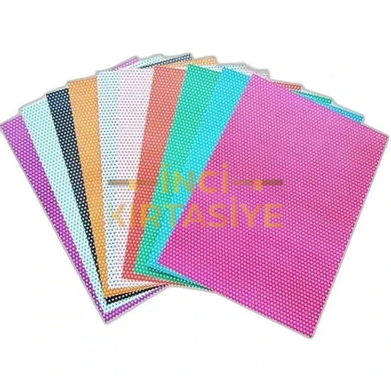 LİNO FOTOKARTON NOKTA DESENLİ 10'LU (23X33 CM.)