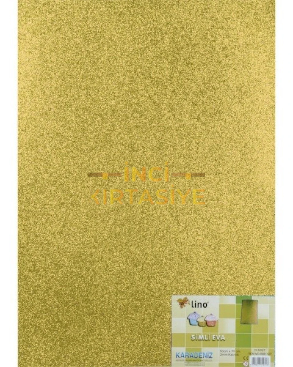 LİNO SİMLİ EVA 50X70 CM. 2MM. ALTIN SARISI
