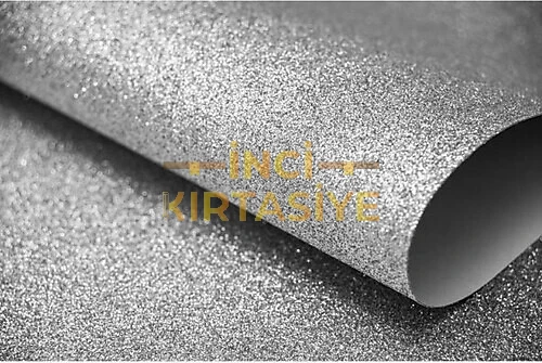 LİNO 50X70CM 250 GR. GÜMÜŞ SİM DÖKMEZ SİMLİ KARTON