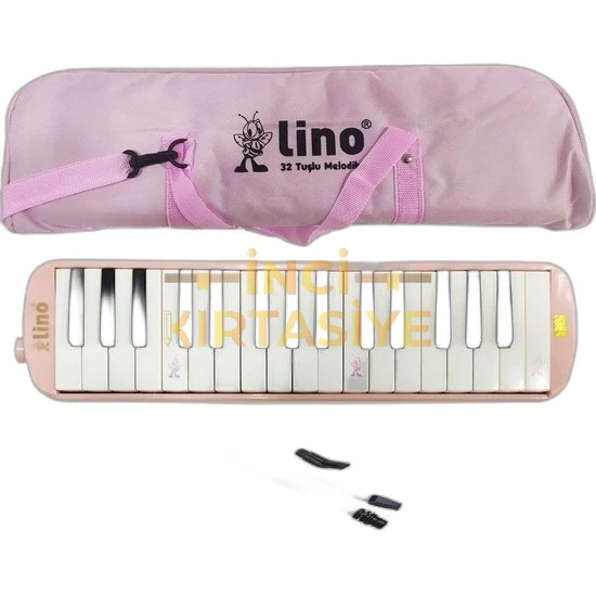 LİNO MELODİKA 32 TUŞLU BEZ ÇANTA PASTEL PEMBE