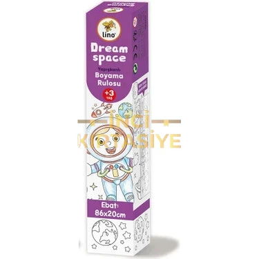 LİNO YAPIŞKANLI BOYAMA RULOSU DREAM SPACE 86X20 CM