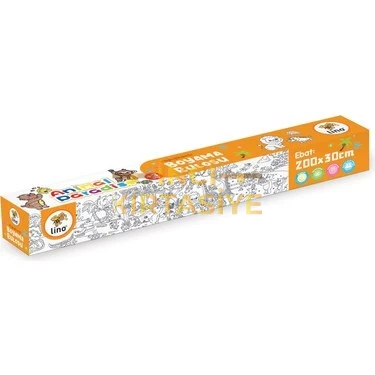 LİNO YAPIŞKANLI BOYAMA RULOSU ANIMAL PARADISE 200X30 CM