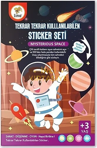 LİNO TEKRAR TEKRAR KULLANILABİLEN STICKER SETİ SPACE