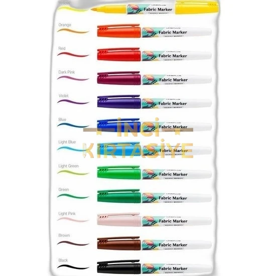 LİNEPLUS KUMAŞ KALEMİ 12'Lİ SET