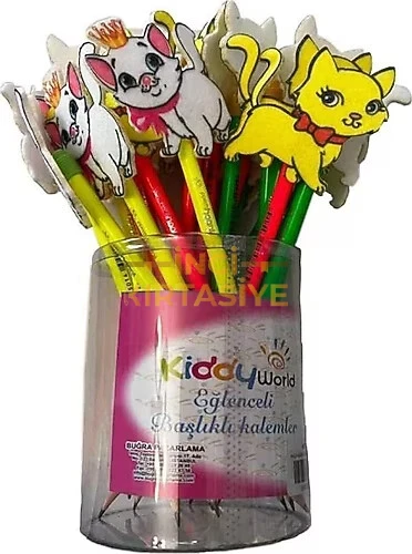 KİTTY WORLD FİGÜRLÜ BAŞLIKLI KURŞUNKALEM