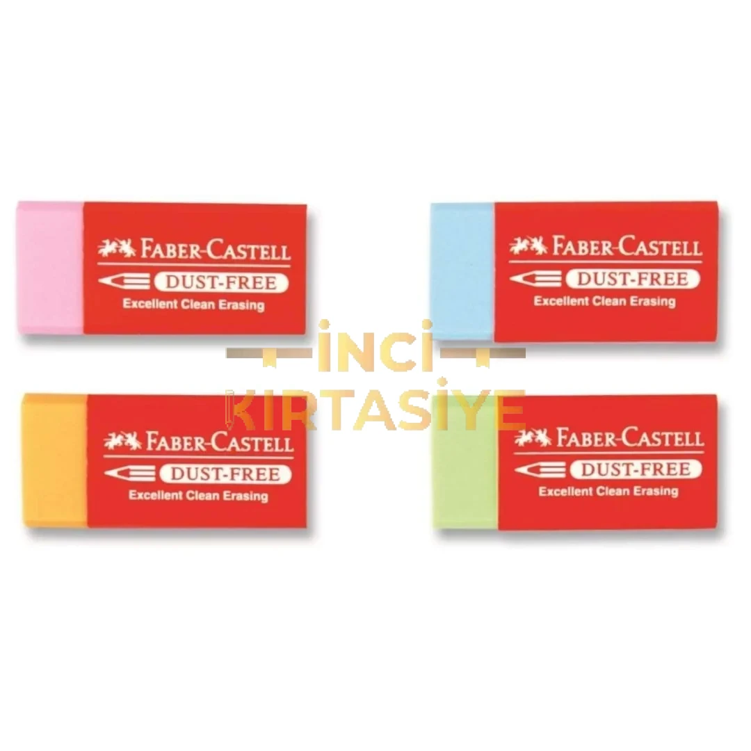 FABER-CASTELL DUST-FREE RENKLİ SİLGİ  24 LÜ