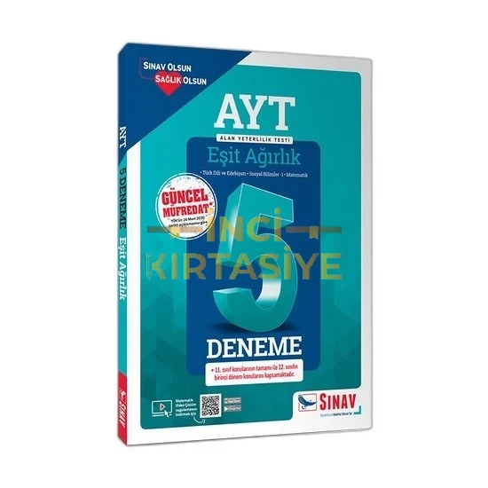SINAV AYT EŞİT AĞIRLIK 5 DENEME