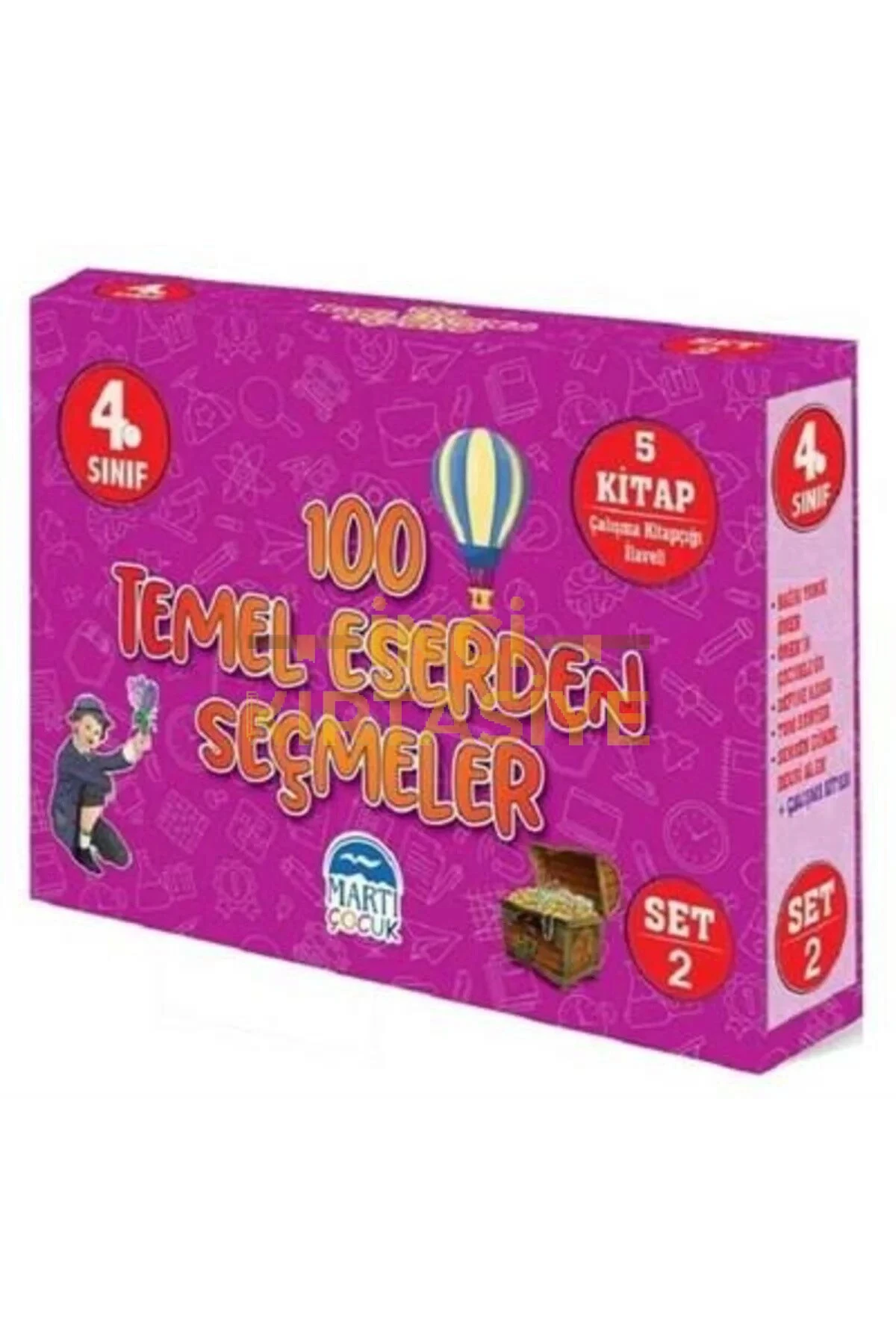 4. SINIF 100 TEMEL ESERDEN SEÇMELER / SET 2 ( MOR )