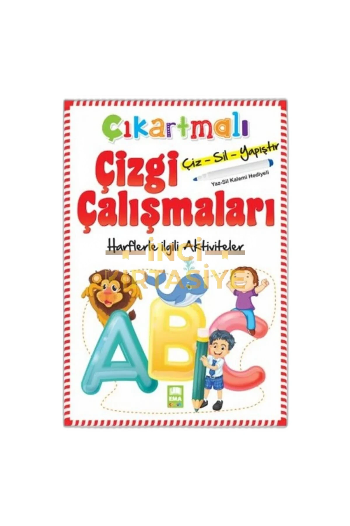 ÇIKARTMALI ÇİZGİ ÇALIŞM.-HARFLER/EMAÇOCUK