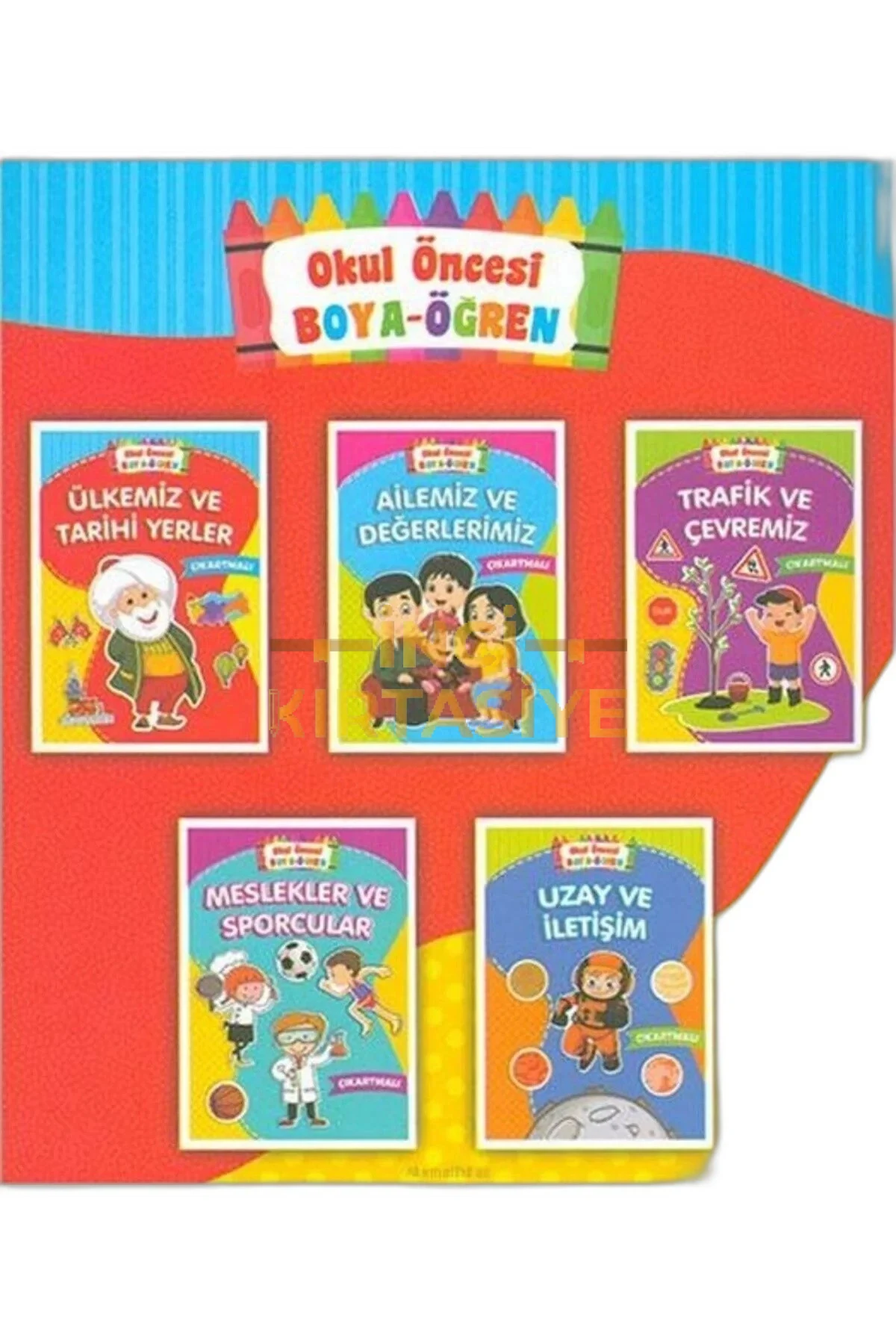 OKUL ÖNCESİ BOYA-ÖĞREN  ÇIKARTMALI