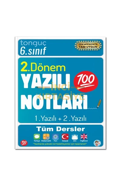 TONGUÇ 6. SINIF YAZILI NOTLARI 2. DÖNEM 1 VE 2. YAZILI