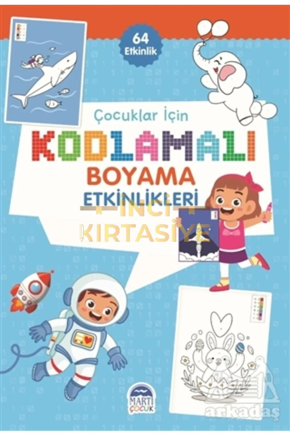 KODLAMALI BOYAMA ETKINLIKLERI MAVI 64