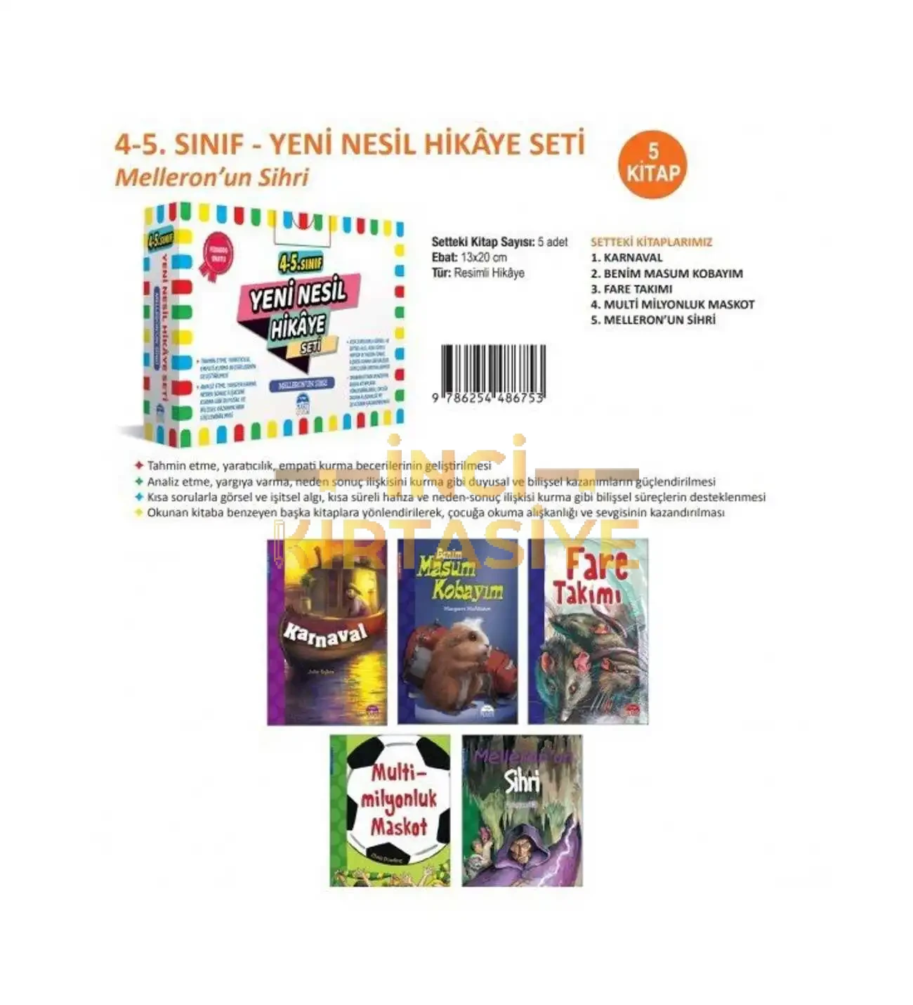 MARTI 4-5.SINIF YENİ NESİL HİKAYE SETİ MOR