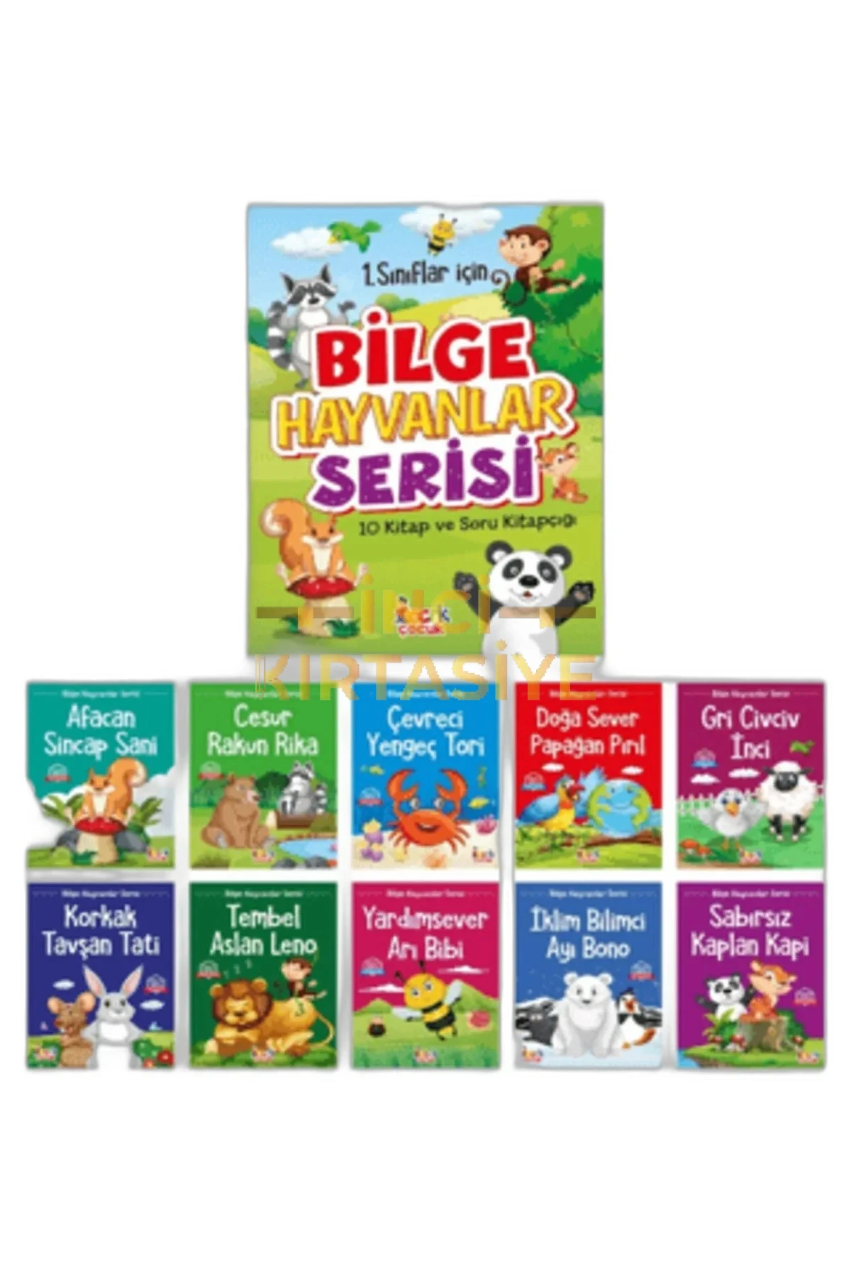 BİLGE HAYVANLAR SERİSİ 1.SINIFLAR İÇİN 10 KİTAP