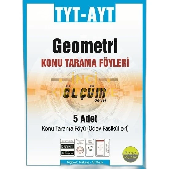 PANO TYT-AYT GEOMETRI TARAMA FÖYLERI (5 FASIKÜL 3X24+2X32 SAYFA)