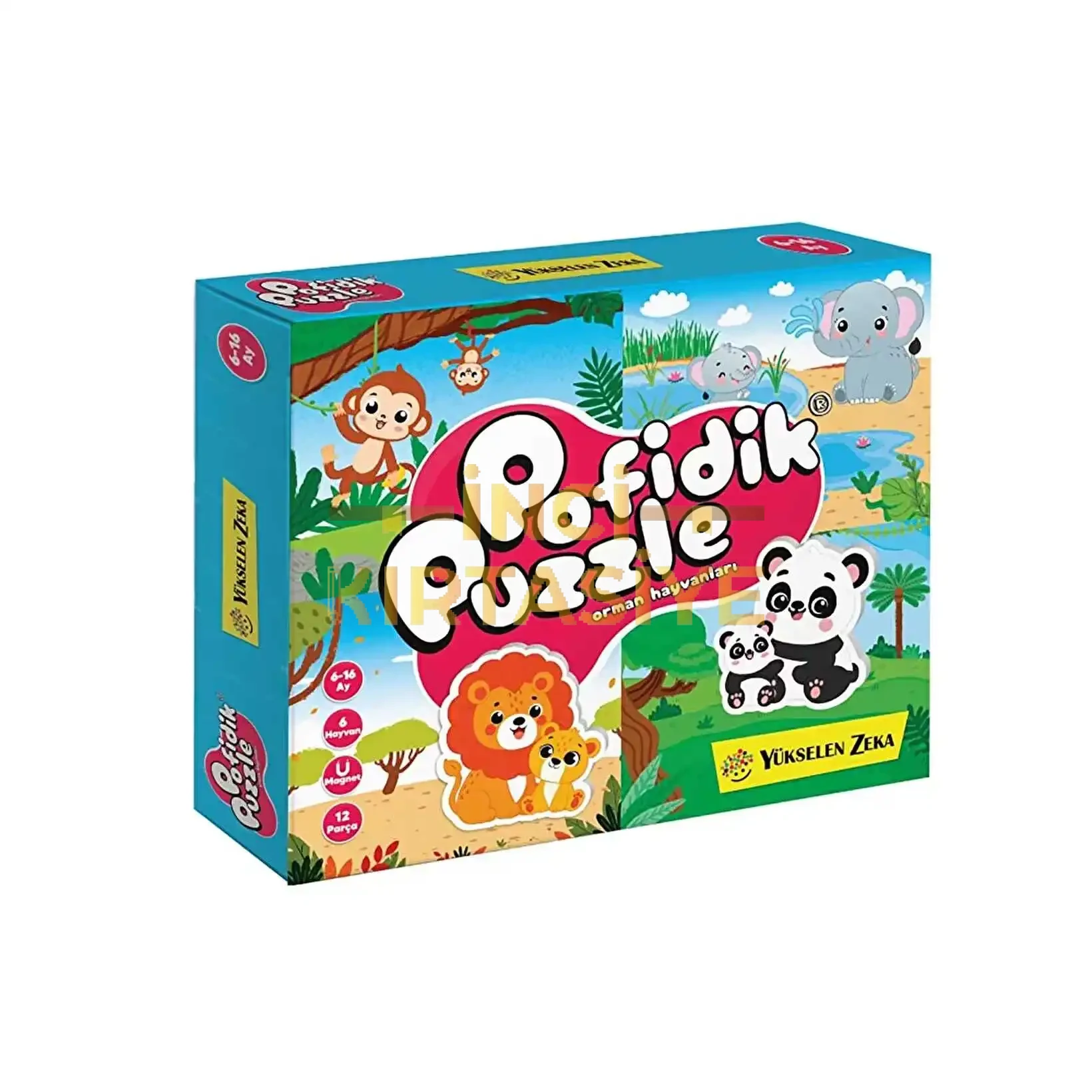 YÜKSELEN ZEKA POFİDİK PUZZLE ORMAN HAYVANLARI