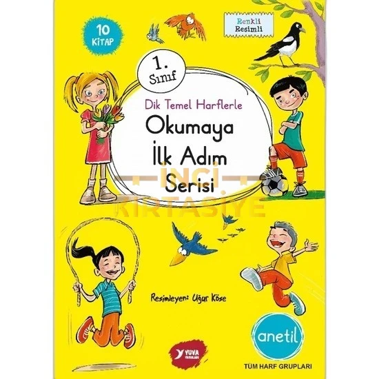 1. SINIF ANETİL İLK OKUMA YAZMA SETİ RENKLİ RESİMLİ