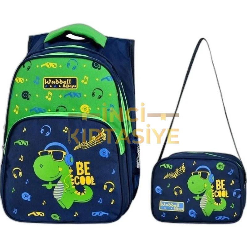 WADDEL YARASA MODEL BESLENME+SIRT ÇANTASI DİNOZOR
