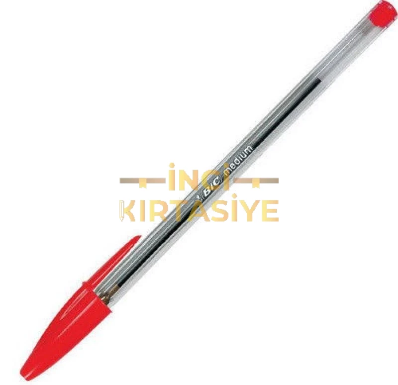 CRISTAL MEDIUM TÜKENMEZ KALEM KIRMIZI