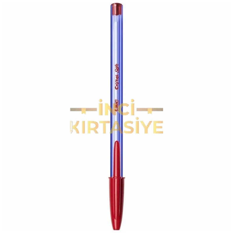 CRISTAL SOFT TÜKENMEZ KALEM  KIRMIZI