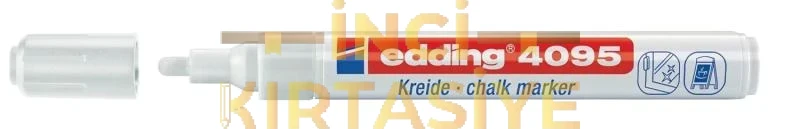 EDDİNG 4095 CAM KALEMİ BEYAZ