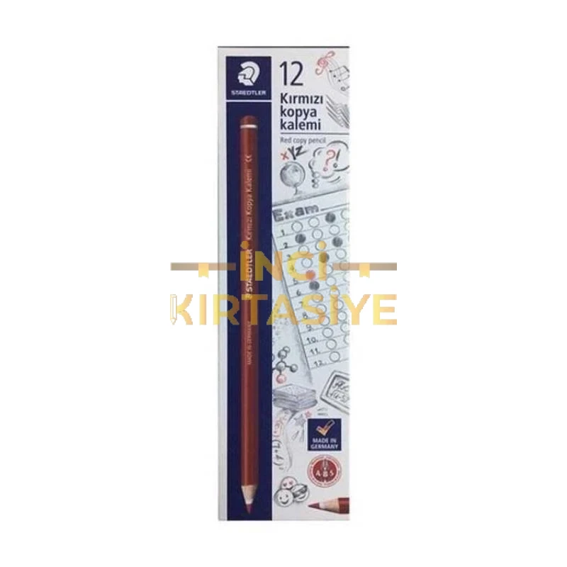 STAEDTLER 13144-23LN KIRMIZI KOPYA KALEMİ,DÜZİNE