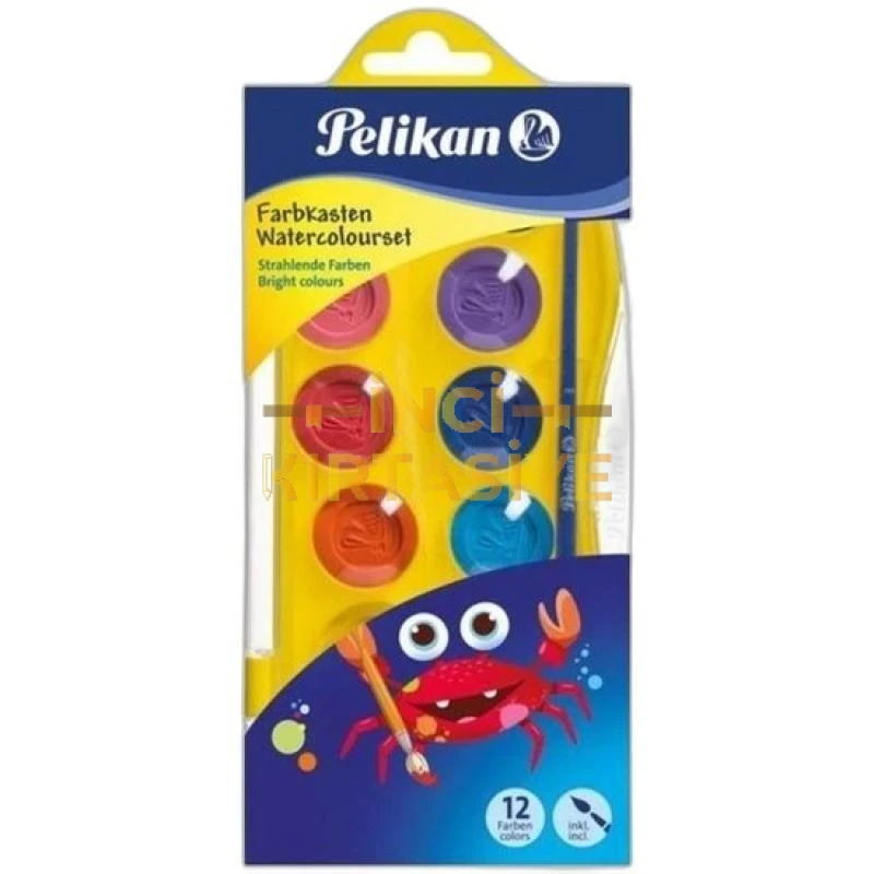 PELİKAN 12 RENK ASKILI SULUBOYA