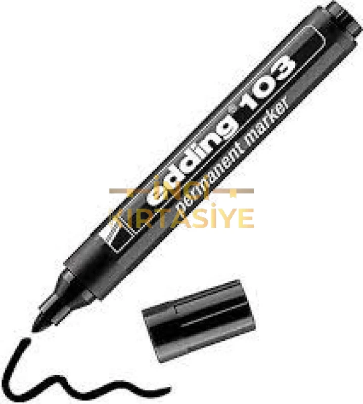 EDDİNG 103 PERMANENT MARKER KALEM YUVARLAK UÇ SİYAH