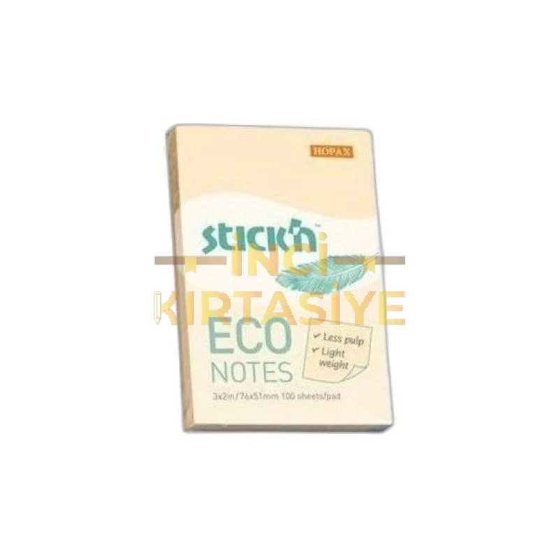 GIPTA STICKN 76X51 ECO NOTES PASTEL SARI 100YP