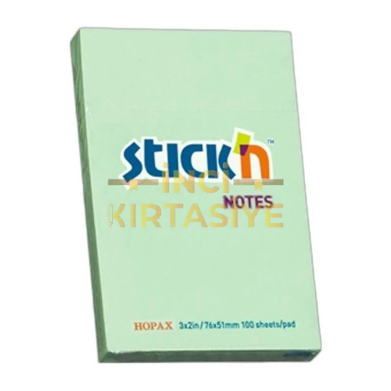 GIPTA STICKN 76X51 ECO NOTES PASTEL YEŞİL 100YP