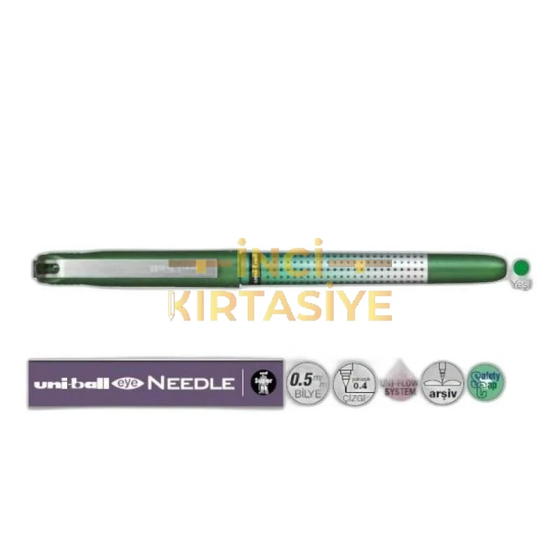 UNİBALL EYE NEEDLE 0.5 İĞNE UÇLU KALEM YEŞİL