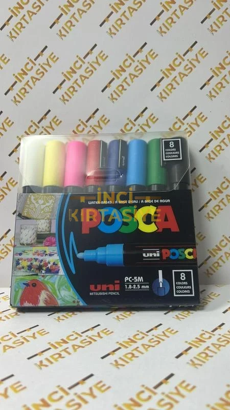 UNİ POSCA SU BAZLI MARKÖR 8 RENK