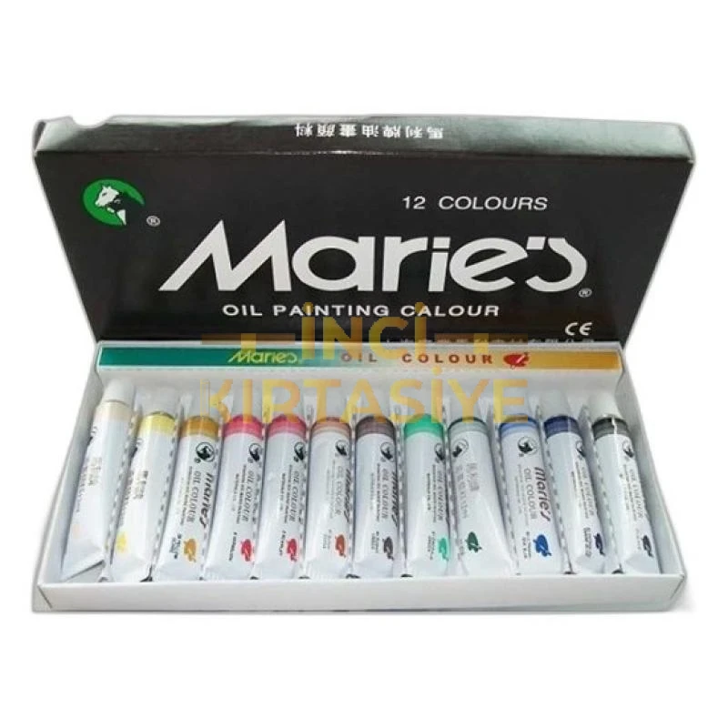MARİES 12*12ML YAĞLI BOYA