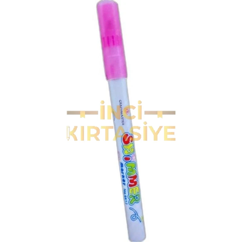 BRONS IŞILTILI MARKER KALEM PEMBE