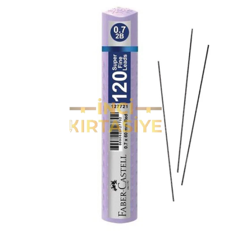 FABER-CASTELL GRIP MIN 0.7 2B 60MM,  PASTEL MOR